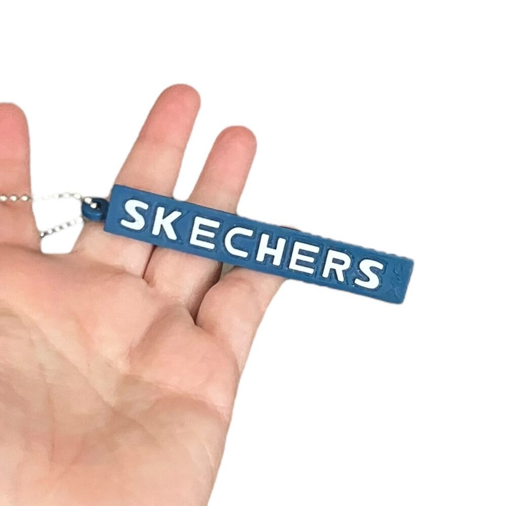 Vintage Skechers Blue Logo Keychain Retro USA Promo Collectible Accessory